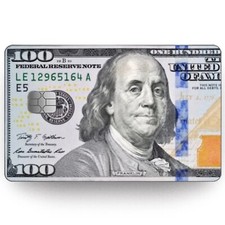 Credit Card Skins Hundred Dollar Bill Vinyl Decal