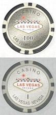 Las Vegas Nevada 100 and 1 Casino Chips