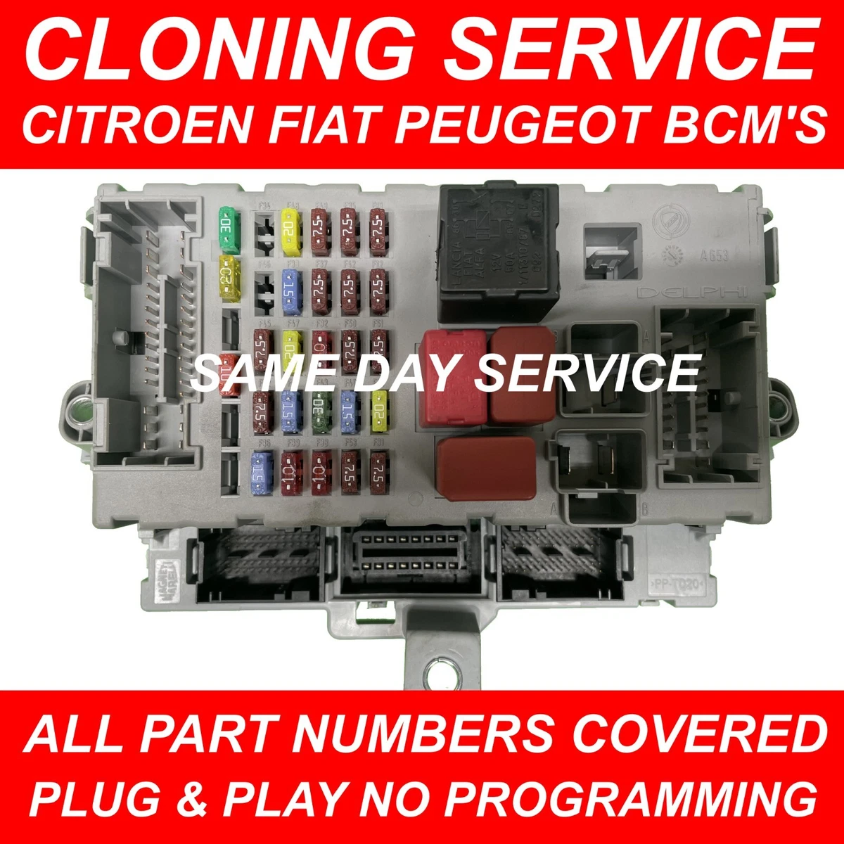 CLONING SERVICE Peugeot Boxer BCM 503440770100 1369216080 NBC250L 