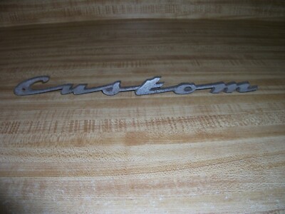 Vintage OEM Custom Script Emblem Truck Van Ford Chevrolet 1950s 1960s