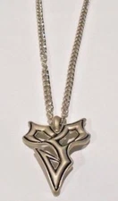FINAL FANTASY X 10 TIDUS STEEL PENDANT ON HEAVY 19" CHAIN For Cosplay