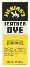 Fiebing's Leather Dye with Applicator for Shoes Boots Bags - Mahogany  4.oz