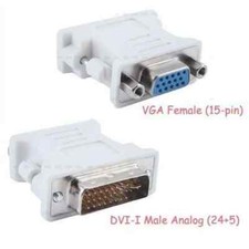 DVI-I 24 5 Pin Male To 15 Pin VGA Female Adapter Convertor
