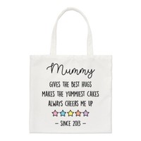 Personalisierte 5 Sterne Bunte ReguläRe Tragetasche Mama Papa Muttertag Shopper