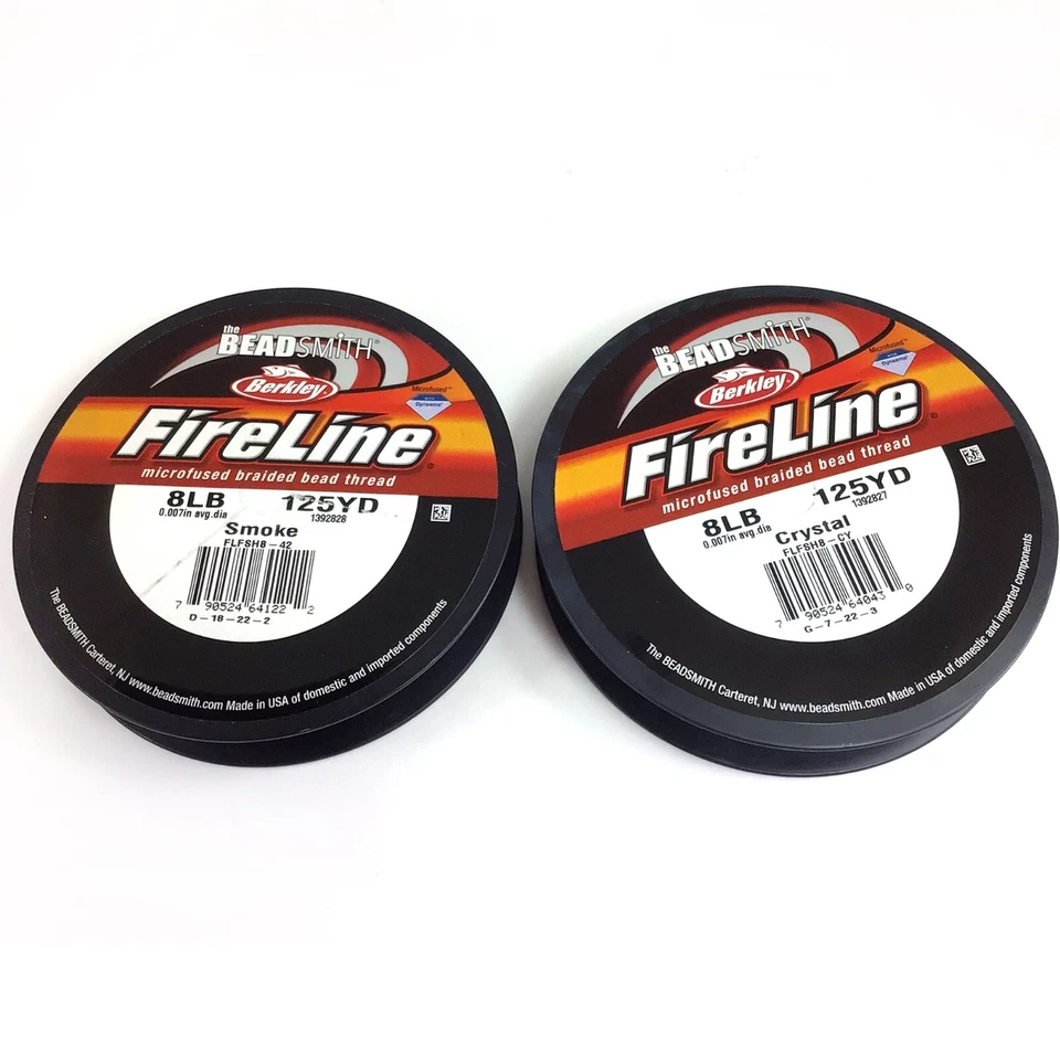 Hilo de abalorios FireLine 8 lb cristal humo negro abalorios 15YD 50 125 yardas/carrete Foto 4 de 4