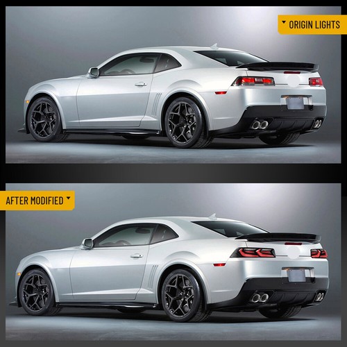 VLAND Red LED Tail Lights For 2014-2015 Chevrolet Chevy Camaro Rear Brake Lamps - Foto 3 di 16