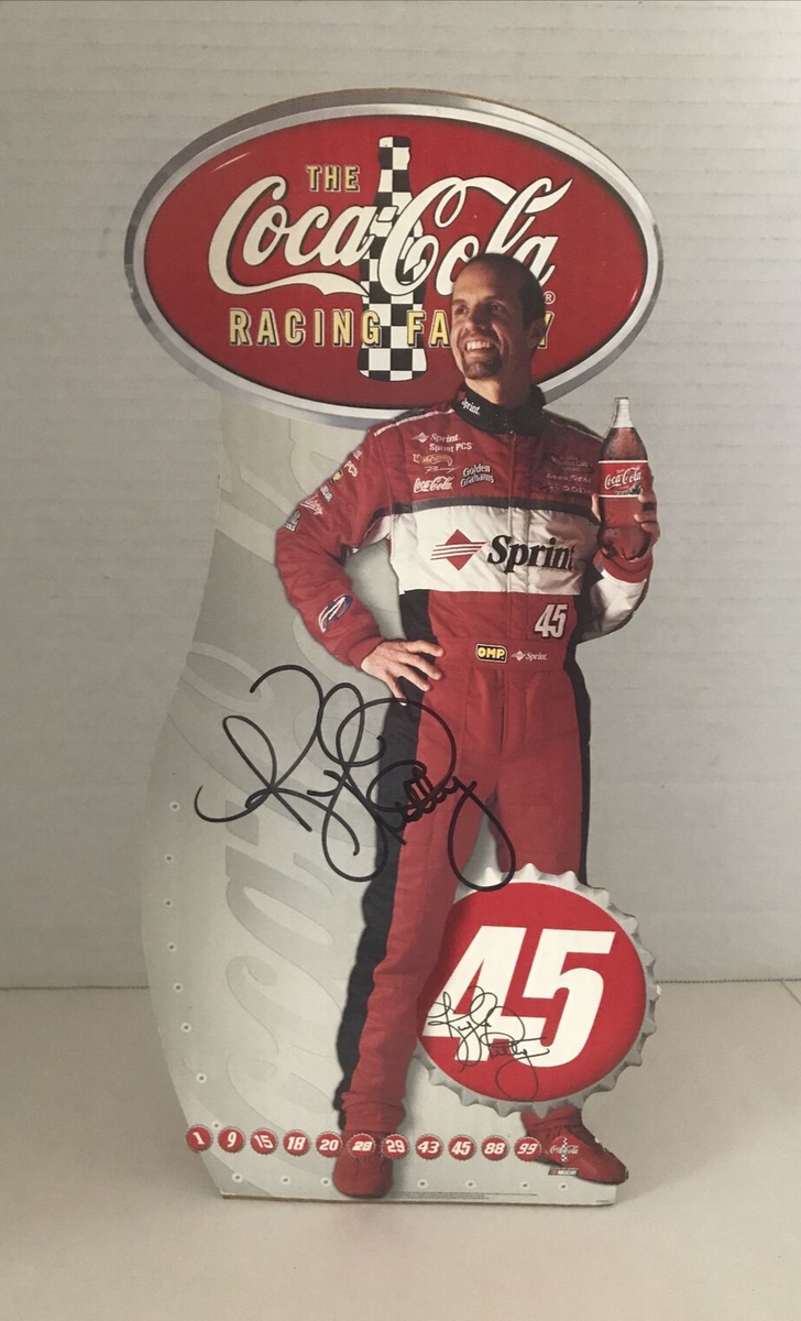 KYLE PETTY-THE COCA COLA RACING FAMILY-SIGNED MINI CARDBOARD