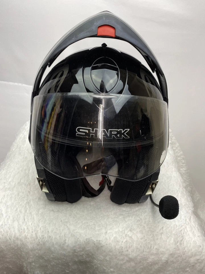 Casco de moto convertible modular Shark Evoline Serie 2 (negro) talla PEQUEÑO Foto 4 de 4