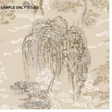 ** SAMPLE Oriental Garden Natural Wallpaper