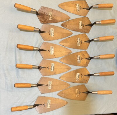 Lot Of 12 Marshalltown Philadelphia 10-1/2 In. 5-1/4 In. Brick Trowel 10108