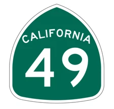 California State Route 49 Sticker Decal