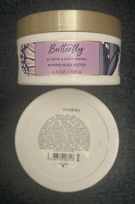 Bath & Body Works X2 Pc Lot Butterfly Whipped Body Butter 6.5 oz Discontinued