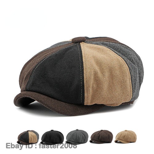 Hombres De Colección Gorras de Newsboy 8 Paneles Sombrero de Niño Panadero Informal Pintor Artista Boina Retro - Imagen 15 de 29