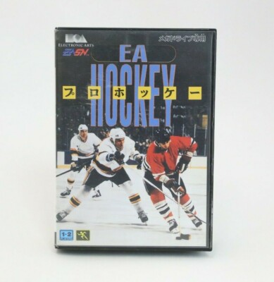 EA Hockey (Sega Mega Drive, 1992) Japan Import Complete in Box NA Seller