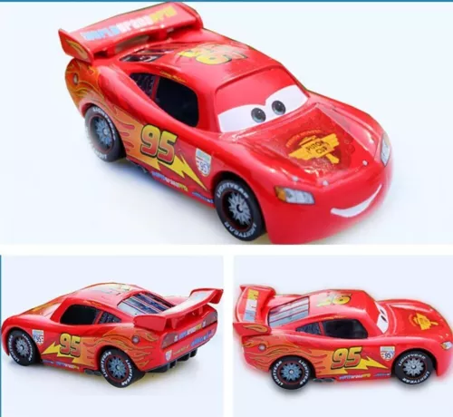 Disney Pixar Cars No.95 Lightening Mcqueen Hauler Truck + Mini Car 1:55 Diecast - Picture 15 of 15