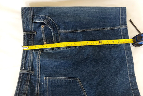 JMS Women Blue Jean Shorts Size 24W Denim Short Pants 2% Spandex - Picture 6 of 11