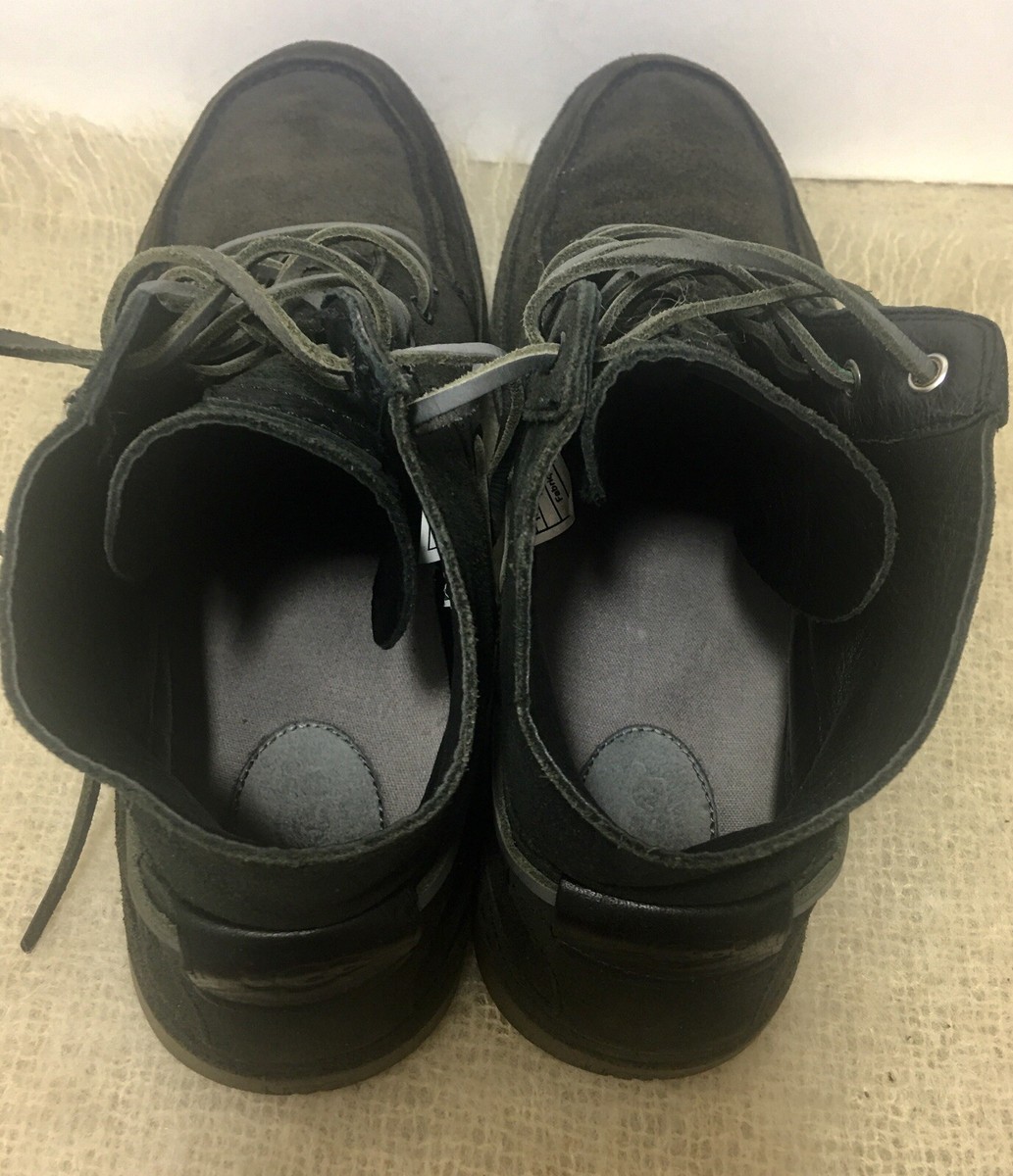 UGG Mens US SZ 14 Chukka Ankle Boots Charcoal Black Leather BAYNE Gray 1006144 UGG Mens US SZ 14 Chukka Ankle Boots Charcoal Black Leather  main image 2