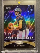 2023 Panini Certified CJ Stroud RC Certified Stars Mirror Gold /25 Texans Rookie