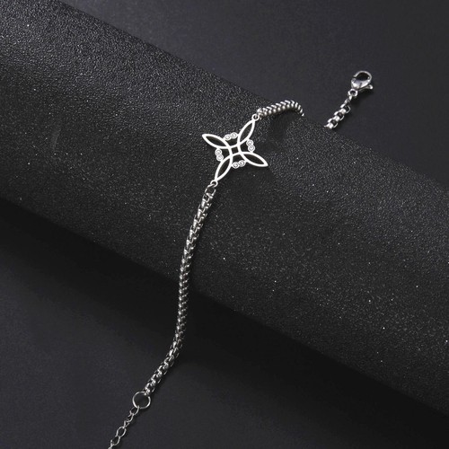 Amuleto Brujera Bruja Nudo Pulsera Cadena Pulsera Wicca - Acero Inoxidable 11 - Imagen 12 de 24