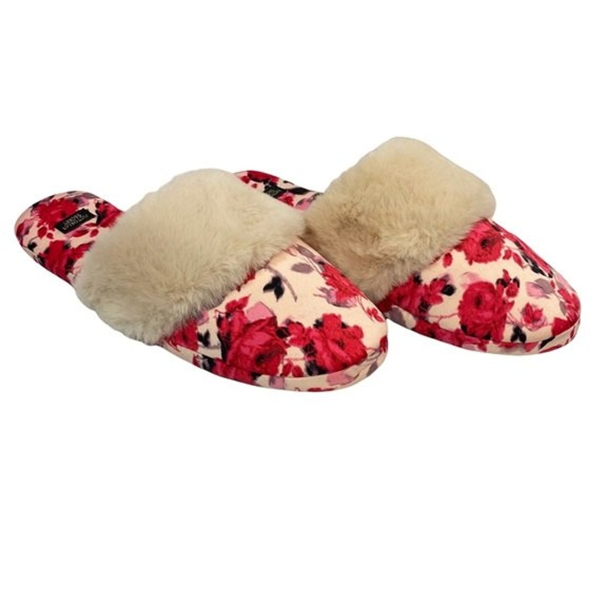 Victoria Secret a Pink Rose Floral Slippers Size | M | eBay
