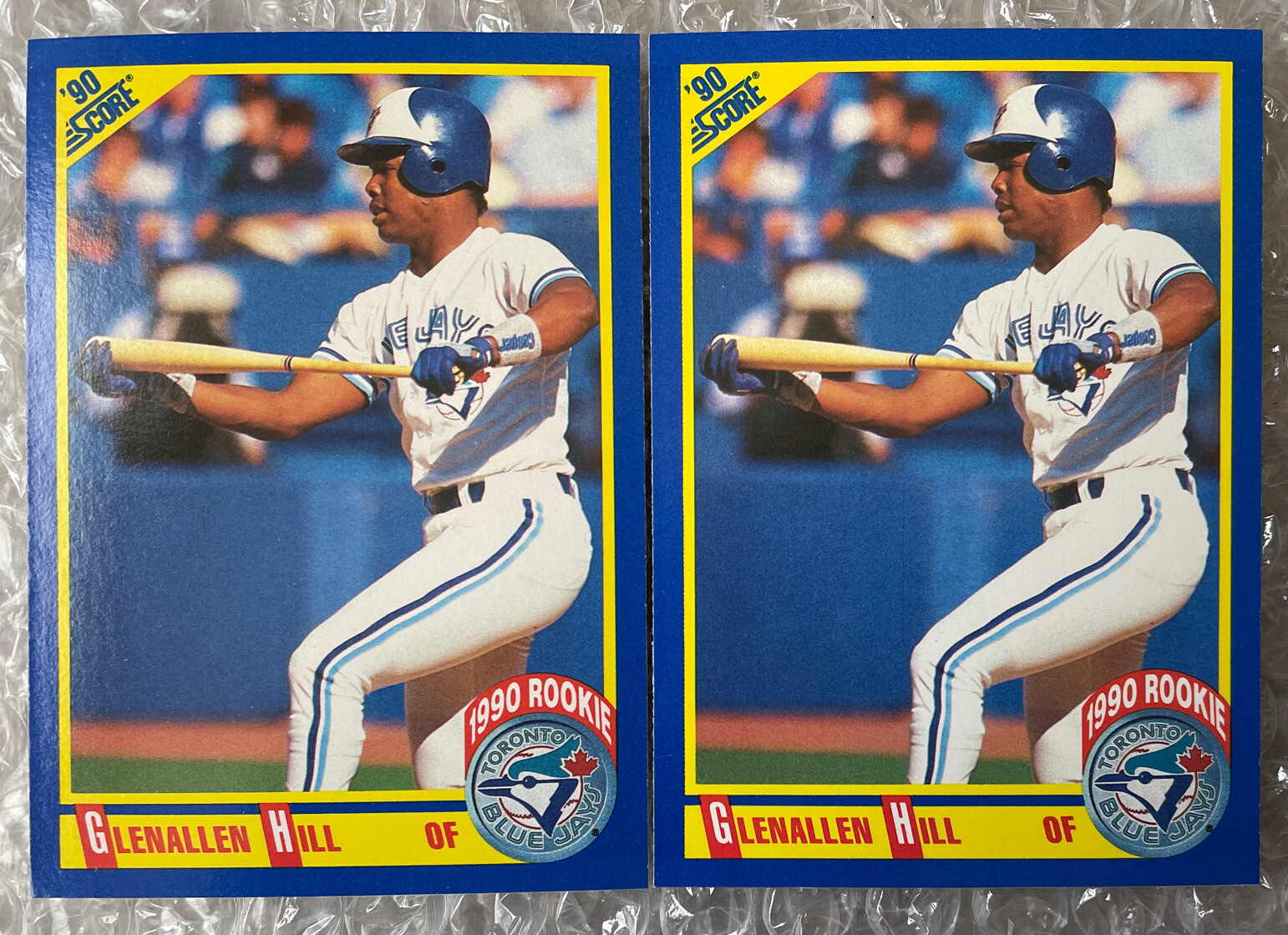 1990 Score 601 Glenallen Hill ROOKIE Lot (2x) NR Mint/Mint eBay