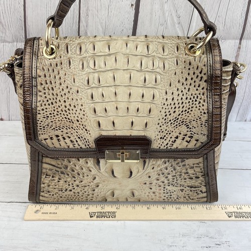 Brahmin Brinley Satchel Shoulder Bag in Barley Removable Shoulder Strap NWOT - Bild 3 von 12