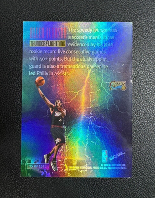 1997-98 Skybox Premium Thunder & Lightning #15 Allen Iverson 76ers 