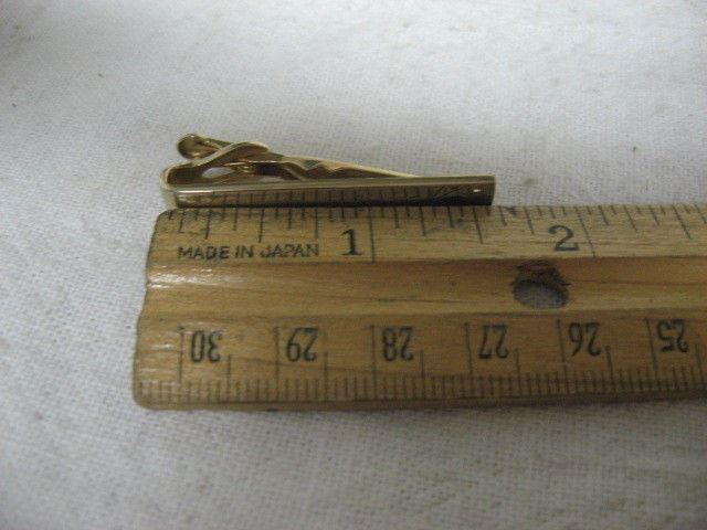 Fermoir De Cravate (Tie Clasp) ANSON Modèle 1216 - Ton Or Et Noir - Occasion En Bon état