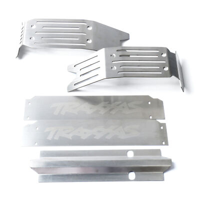 For Traxxas X-Maxx Xmaxx 6S 8S Cars Metal Front + Rear Chassis Skid Plate Armor