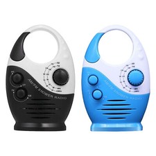 AM / FM Radio Bathroom Shower Music Speaker Radios Hanging Waterproof Porta C9O6