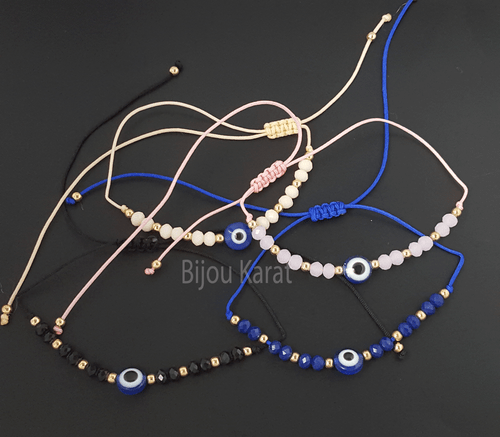 Nazar Perlen Armband Türkisches Magisches Auge Böser Blick Evil Eye Mavi Tas - Bild 4 von 4