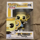 Funko Pop! Vinyl: Cuphead - Ms. Chalice #416 imperfect box