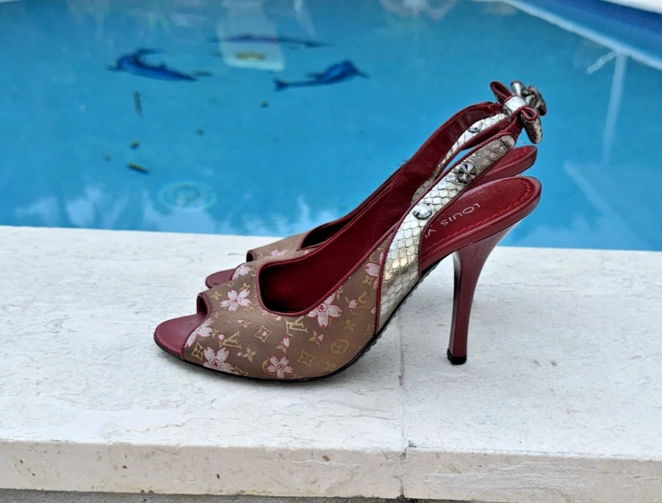 Louis Vuitton Slingback High (3-3.9 in) Heel Height Heels for
