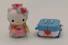 VTG 2001 Sanrio Bandai Hello Kitty Dream World 2" Nurse Outfit Plus Accessories 