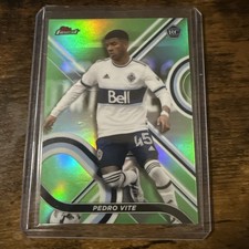 2022 Topps Finest MLS Soccer Pedro Vite Vancouver Whitecaps RC  /99 Green