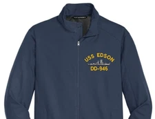 USS EDSON DD-946 Soft Shell Jacket.  New.  U.S. Navy