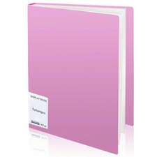 Binder with Plastic Sleeves 30-Pocket with Clear Sheet Protectors 8.5"x11", H...