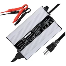Smart 48V/58.4V 8A LiFePO4 Charger with Cooling Fan for Safe Battery Charging