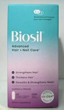 Biosil Advanced Hair + Nail Care - 60 capsules - EXP 08/27 - NEW