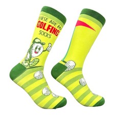 These Are My Golfing Socks Funny Sarcastic Golf Graphic Novelty Footwear For Men