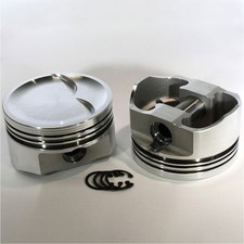 Dss Piston Set 8712-4000 E Forged 4.000 Bore 18cc Dish 5.7 In. Rod For 383 Sbc