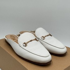 Sam Edelman Linnie F7126L2 Bit Mules Women's US 7 White Leather Shoes Ebay5024