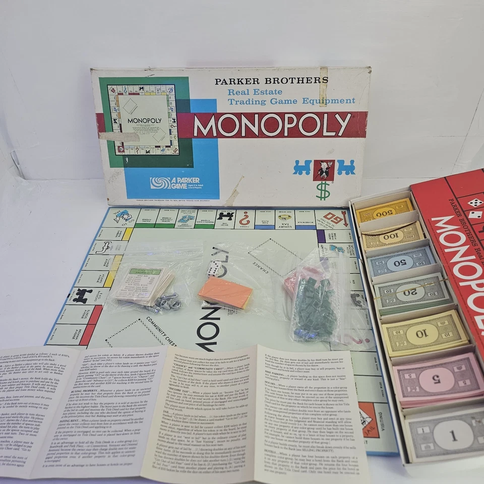 Lot-Vintage Monopoly 2005 Collectors Edition, 1961, 1985, And 1999 Parker Bros - Image 3 of 4
