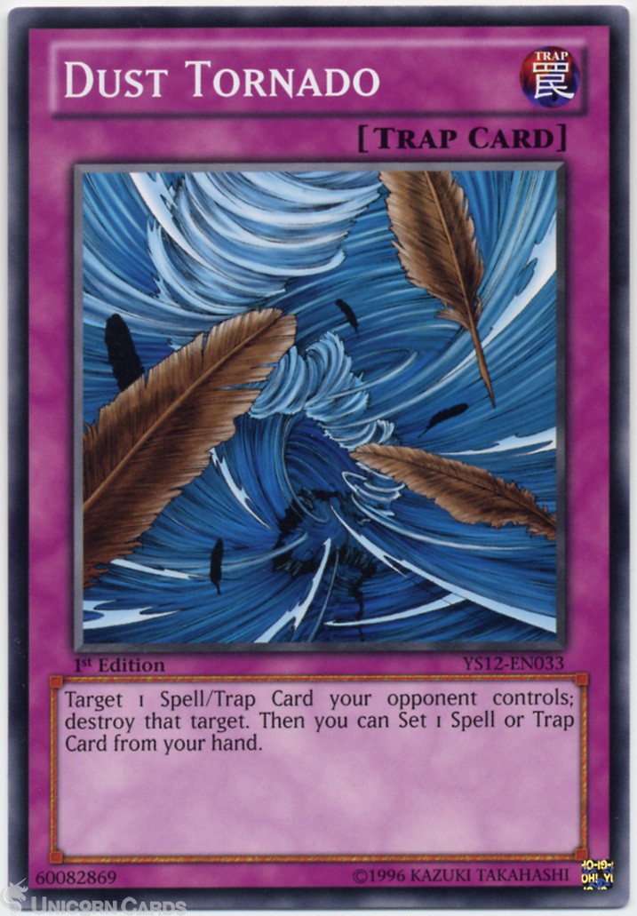 YS12-EN033 Dust Tornado 1st Edition Mint YuGiOh Card