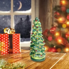 Tabletop Christmas Tree with Light Romantic for Holiday Shelf Party Supplies