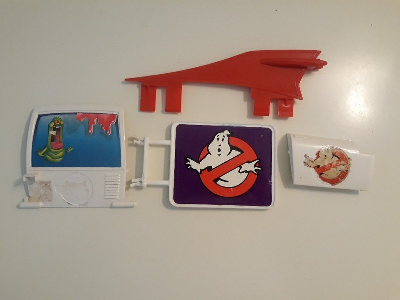 Loose Vtg Real Ghostbusters Ecto-1, Ecto-1A, Firehouse Parts Kenner 1987/1990