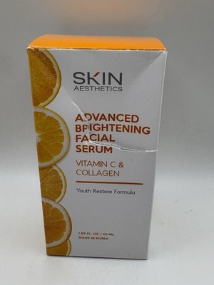SKIN Aesthetics - Advanced Brightening Facial Serum - Vitamin C & Collagen - NIB