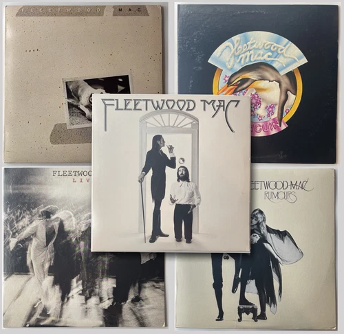 FLEETWOOD MAC 5 LP Vinyl LOT VG+/EX Rumours Live Tusk Penguin NO RESERVE