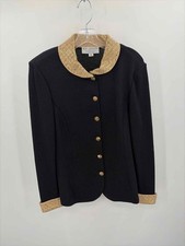 Pre-Owned St John Black Size 10 Button Jacket