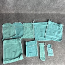 Tiffany  Co Lot Of 9 Dust Bags Gift Jewelry Pouch